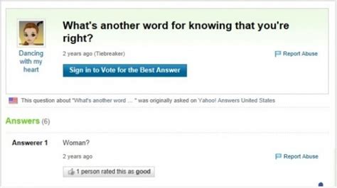 Top 50 Funny Yahoo Questions And Answers