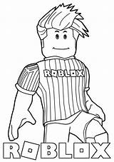 Roblox Footballer Coloring Pages Printable Kids Categories sketch template