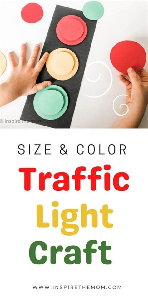 size  color match traffic light craft inspire  mom