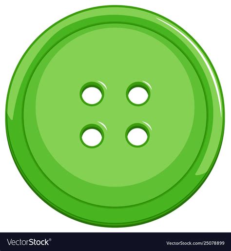 green button  white background royalty  vector image