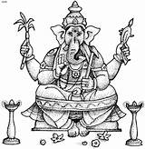 Ganesh Chaturthi Pooja Ganesha Mythology Goddesses sketch template