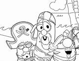 Coloring Pages Veggie Tales Veggietales Larry Boy Pirates Miss Jonah Will Ultimate Kids Color Web Site Pickle Dave Giant Movie sketch template