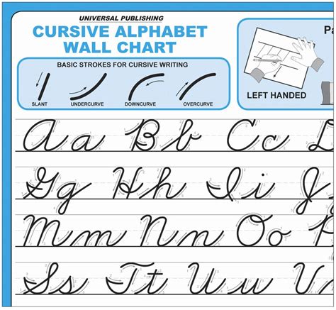 images  printable cursive handwriting chart cursive writing