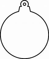 Ornament Outline Clipart Christmas Drawing Clip Line Cliparts Library sketch template