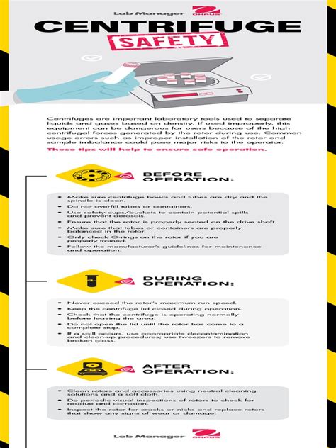 centrifuge safety ohaus infographic av