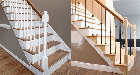 changing wood stair balusters  iron  steps  video  renovation story