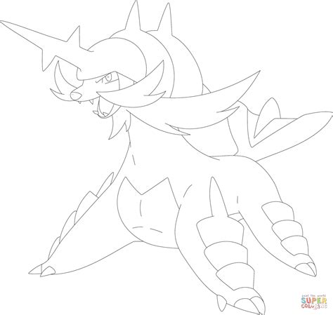 samurott coloring page  printable coloring pages