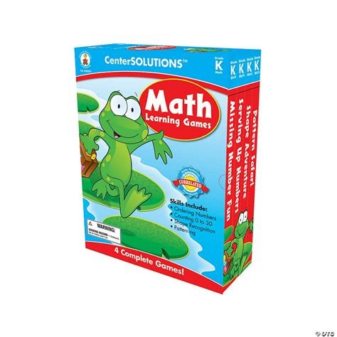 kindergarten math learning games set discontinued