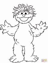 Sesame Street Coloring Pages Drawing Rosita Grover Abby Elmo Characters Super Printable Ernie Indiana Jones Oscar Grouch Outline Monster Stuffed sketch template