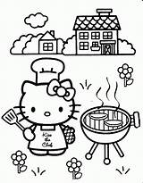 Kitty Hello Pages Coloring Color Printable Kids Gif Print sketch template