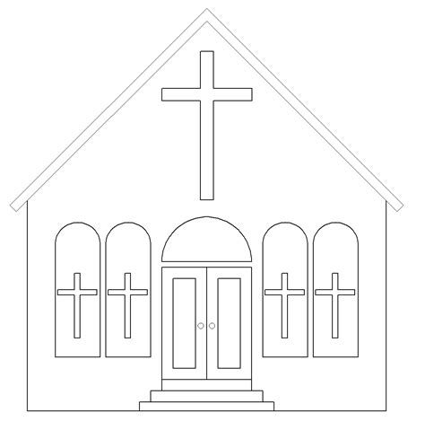 coloring pages  church