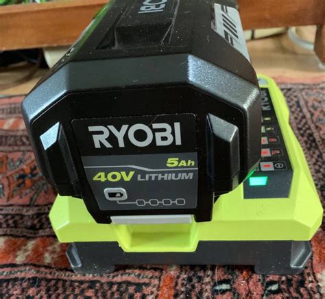 Used Ryobi 40 Volt Lawn Mower With Battery Charger Ronmowers
