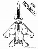 Coloring Pages Force Air Military Airplane Planes Jets Yescoloring Fighter Color Colouring Kids Eagle Printables Print Drawing Boys Unflinching Ten sketch template