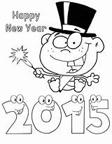 Coloring Pages Happy Year Years Printable Kids Para Sketch Colorear Baby Sheets sketch template