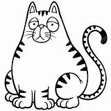 Cat Grumpy Cartoon Drawing Coloring Pages Scary Getdrawings Paintingvalley sketch template