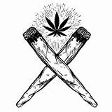 Cannabis Blunt Marijuana Tattoos Zeichnung Hanfblatt Maconha Clipartkey Monochrome Symmetry Kunstwerk Schwarze Gemeinsame Mejores Clipartmag Kiffer Pngwing Crossed sketch template