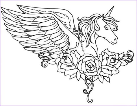 unicorn coloring pages  adults yf unicorn