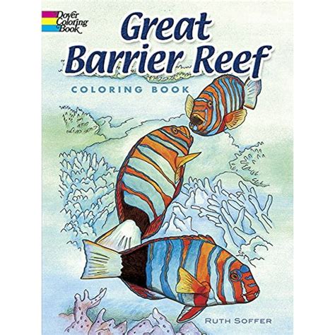 great barrier reef coloring book dover nature coloring book pre owned