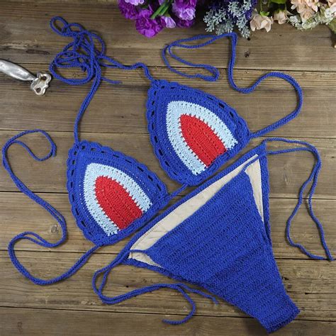 2017 crochet swimwear beach suit sexy handmade crochet bikinis women