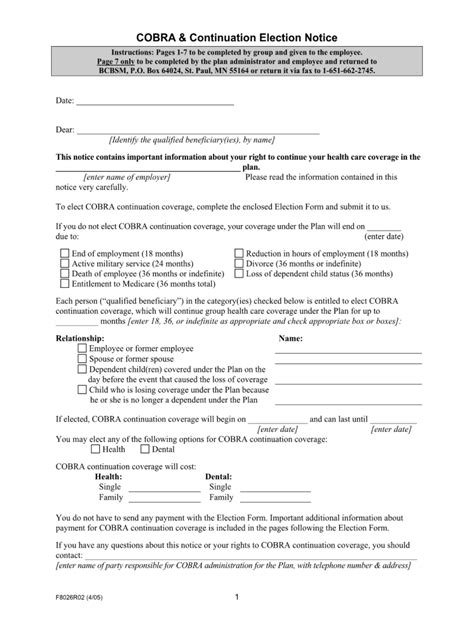 sample cobra letter  employee   form fill   sign