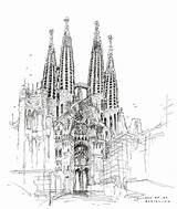 Sagrada Gaudi Sagrado Croquis Barcelone Sketches Drawings Mundoflaneur Ciudades Drawing sketch template