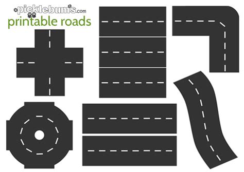 printable road template  printable templates