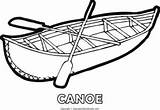 Canoe Coloring Bison sketch template