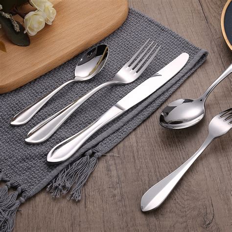 qzq top rated elegant silverware stainless steel cutlery food grade