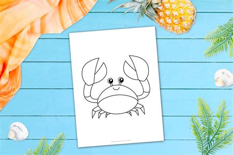 printable crab template simple mom project