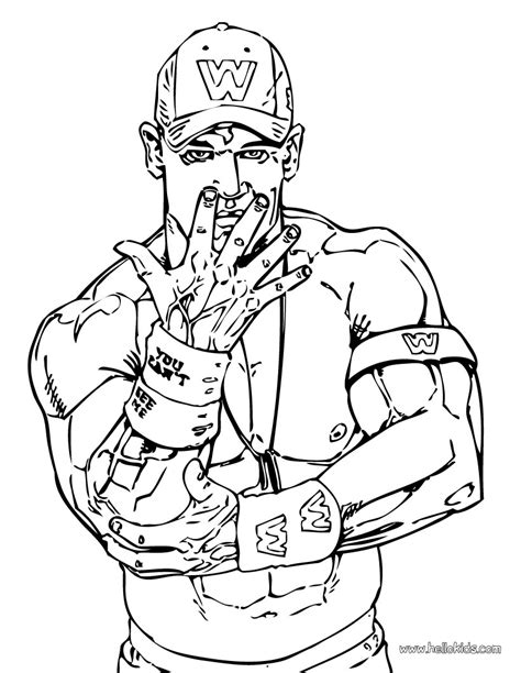 printable coloring page wwe coloring pages