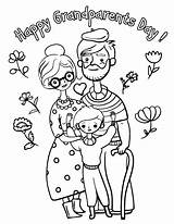 Grandparents Coloring Pages Printable Sheets Kids Printables Drawing Pdf Happy Crafts Print Cards Parents Coloringcafe Colouring Themes Holiday Super Getdrawings sketch template