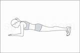 Drawing Plank Exercise Planks Drawings Workout Paintingvalley sketch template