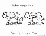 Zoo Put Coloring Spots Pages Orange Printable Kids sketch template