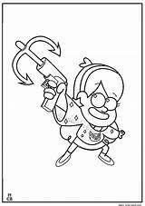 Coloring Mabel Pines Pages Getcolorings Color sketch template