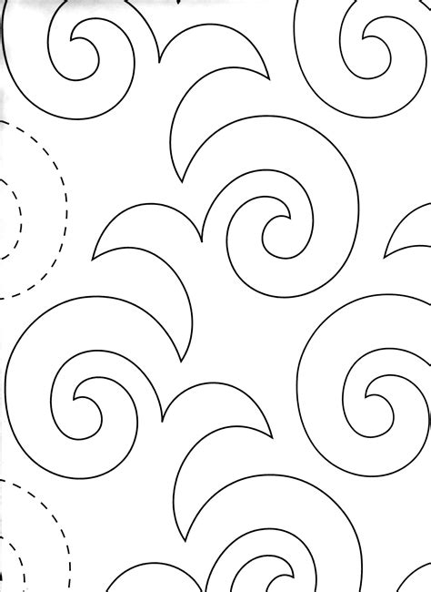 printable  motion quilting template printable templates