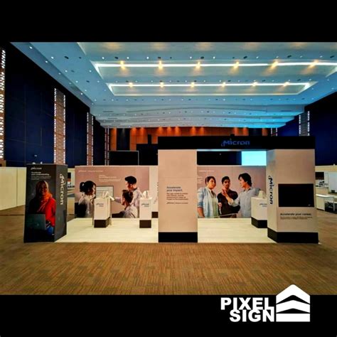 event booth printing booth fair concept expo qboard