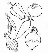 Vegetables Coloring Fruits Drawing Pages Fruit Colouring Kids Color Different Vegetable Cornucopia Types Food Worksheet Print Drawings Activities Veggies Printable sketch template