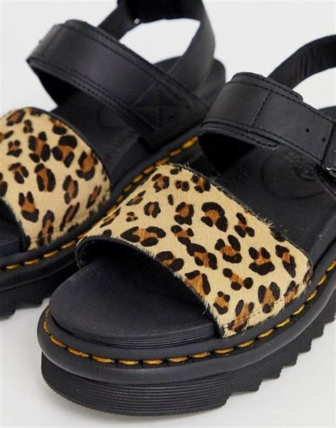 dr martens  asos exclusive leopard voss sandals asos voss sandals dr marten sandals voss
