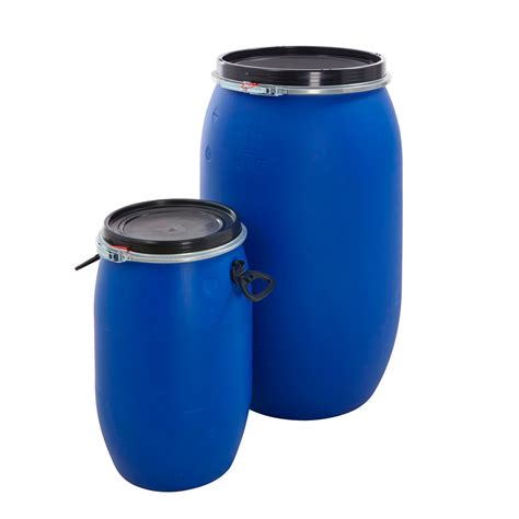 plastic drum keg oil storage bulk barrel open top containers water