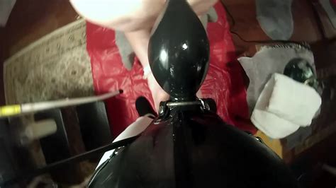 submissive husband strapon with extreme inflatable