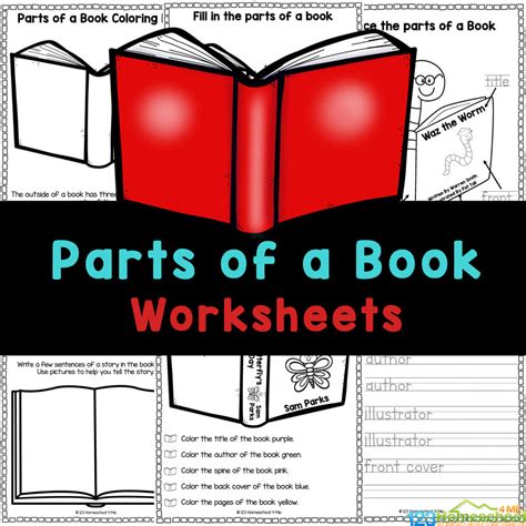 printable parts   book worksheets