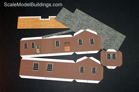 cardstock construction  model railroads scale model building