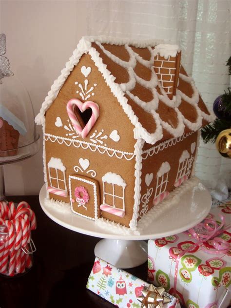 butter hearts sugar gingerbread house part  decorating  building
