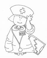 Nurse Nurses Digi Ius Dearie sketch template