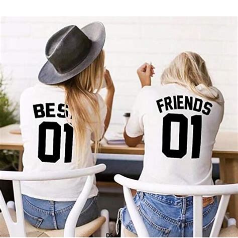 summer tops for women 2018 best friend print streetwear t shirt women