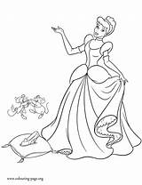 Cinderella Coloring Slipper Glass Pages Her Colouring Printable Disney sketch template