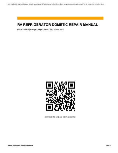 rv refrigerator dometic repair manual  cathygauthier issuu