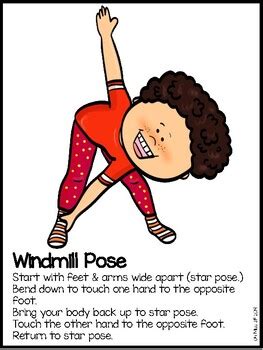 yoga pose cards  preschool kindergarten    jill tpt