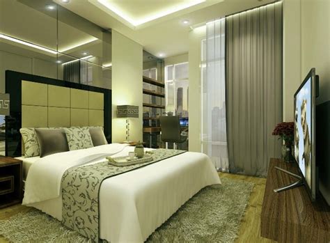 desain kamar tidur utama ukuran kecil  konsep minimalis