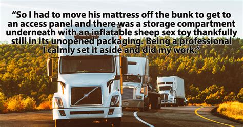 15 Truckers Share Their Weirdest Grossest Stories From The Road